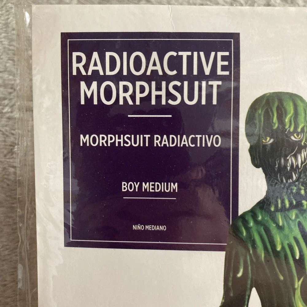 Morph Costumes Radioactive Morphsuit Halloween Youth Boys‎ Size Medium Scary New